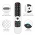 Silicone Remote Control Sleeve Controller Shockproof Protective Cover Compatible For LG AN MR21GC MR21N 21GA White