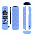 Silicone Remote Control Protective Case Compatible For Fire Tv Stick Lite With Alexa Voice Remote Lite(2nd Gen) Luminous blue