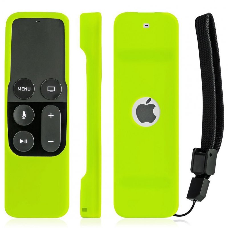 Silicone Remote Controller Case Protective Cover Skin for Apple TV 4th Gen Siri Remote Control Green