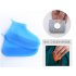 Silicone Shoe Cover Reusable Waterproof Outdoor Camping Slip resistant Rubber Rain Boot Overshoes Sapphire blue L