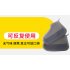 Silicone Shoe Cover Reusable Waterproof Outdoor Camping Slip resistant Rubber Rain Boot Overshoes Tea gray L