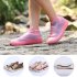 Silicone Shoe Cover Reusable Waterproof Outdoor Camping Slip resistant Rubber Rain Boot Overshoes Girl powder L