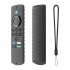 Silicone Sleeve Remote Control Anti drop Dust proof Protective Cover Compatible For Fire Tv Stick Lite 2021 2020 dark gray