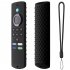 Silicone Sleeve Remote Control Anti drop Dust proof Protective Cover Compatible For Fire Tv Stick Lite 2021 2020 black