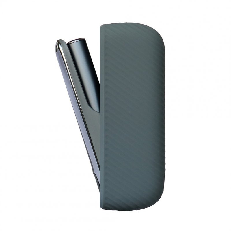 Silicone Sleeve Scratch-resistant Shockproof Full Case Protective Cover Compatible For IQOS 3.0 dark gray