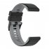 Silicone Smart Watch Band Two color Strap Replacement Wristband Compatible For Garmin Forerunner 955 olive green black