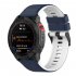 Silicone Smart Watch Band Two color Strap Replacement Wristband Compatible For Garmin Forerunner 955 olive green black