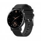 Silicone Smart <span style='color:#F7840C'>Watch</span> Wb05 Multifunction Bluetooth Round Dial Long Standby <span style='color:#F7840C'>Watch</span> For Men Women black_Silicone band