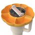 Silicone Snack Tray For 40 Oz Tumbler With Handle Cup Accessories Suitable For Parties Movies Shopping Driving orange color