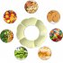 Silicone Snack Tray For 40 Oz Tumbler With Handle Cup Accessories Suitable For Parties Movies Shopping Driving orange color