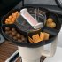 Silicone Snack Tray For 40 Oz Tumbler With Handle Cup Accessories Suitable For Parties Movies Shopping Driving orange color