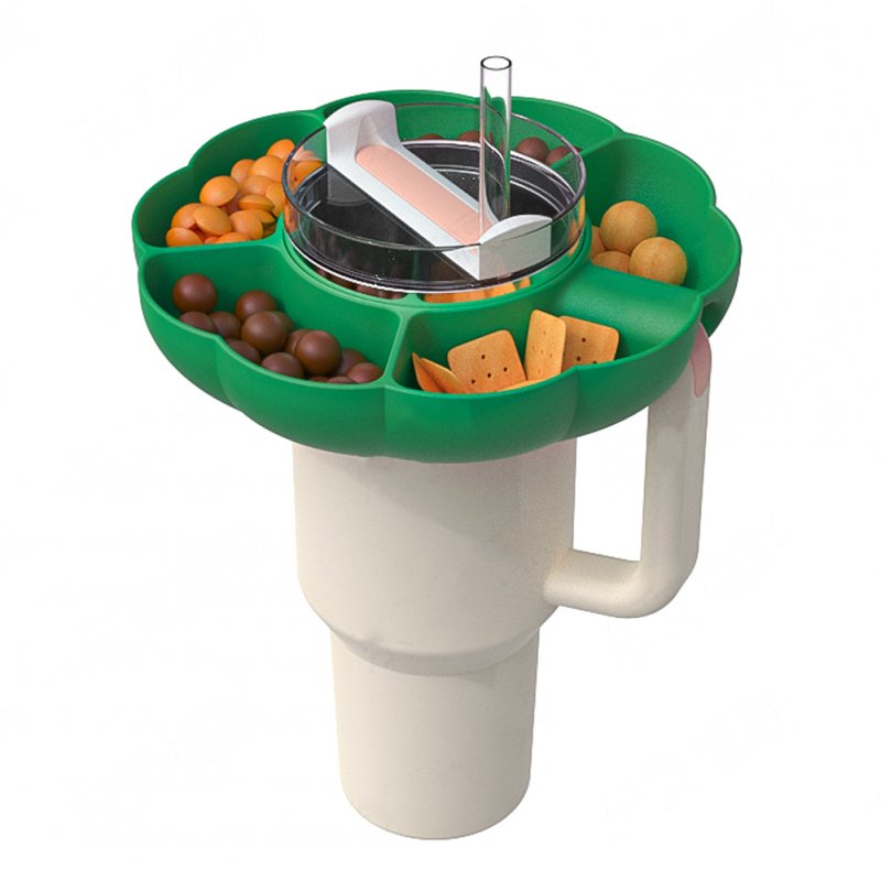 Silicone Snack Tray For 40 Oz Tumbler With Handle Cup Accessories