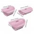 Silicone Steam  Box With Lid Heat Resistant Microwave Oven Silicone Steamer Small