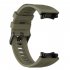 Silicone Strap Flexible Length Adjustable Replacement Wristband Compatible For Huami T rex 2 Smart Watch black