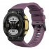 Silicone Strap Flexible Length Adjustable Replacement Wristband Compatible For Huami T rex 2 Smart Watch black