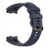 Silicone Strap Flexible Length Adjustable Replacement Wristband Compatible For Huami T rex 2 Smart Watch black
