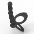 Silicone Strap On Penis Butt Plug Anal Beads With Cock Ring Delay Ejaculation Anus Plug Adult Massager For Male Man black