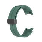 Silicone Strap Replacement Bracelet Band for Samsung Galaxy Watch 4 5 5 Pro Dark Green
