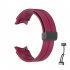 Silicone Strap Replacement Bracelet Band for Samsung Galaxy Watch 4 5 6 Pro Wine Red