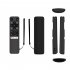 Silicone Tv Remote Control Cover Dustproof Shockproof Protective Case Sleeve Compatible For Tcl Rc802v Fnr1 Fmr1 black