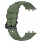 Silicone Watchband Strap Compatible For Oppo Watch3 / Oppo Watch3 Pro Smart Watch Replacement Wristband dark green compatible for OPPO Watch 3Pro