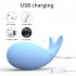 Silicone Whale Shaped Vibrating Egg Waterproof 10 speed Adjustable G Spot Vibrator Female Panties Sex Toys ordinary Edition Pink