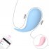 Silicone Whale Shaped Vibrating Egg Waterproof 10 speed Adjustable G Spot Vibrator Female Panties Sex Toys Ordinary version blue