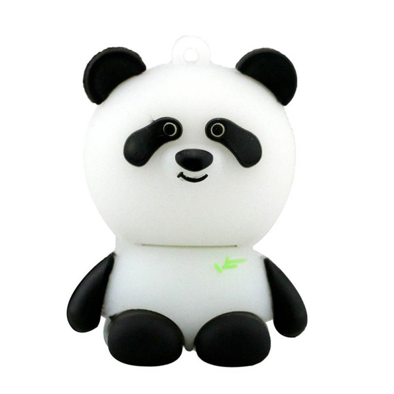 Silicone White Panda Design U Disk 16G