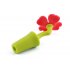 Silicone Wine Bottle  Stopper Flower Shaper Wine Cork Plug Portable Leakproof Sealer Clover Red