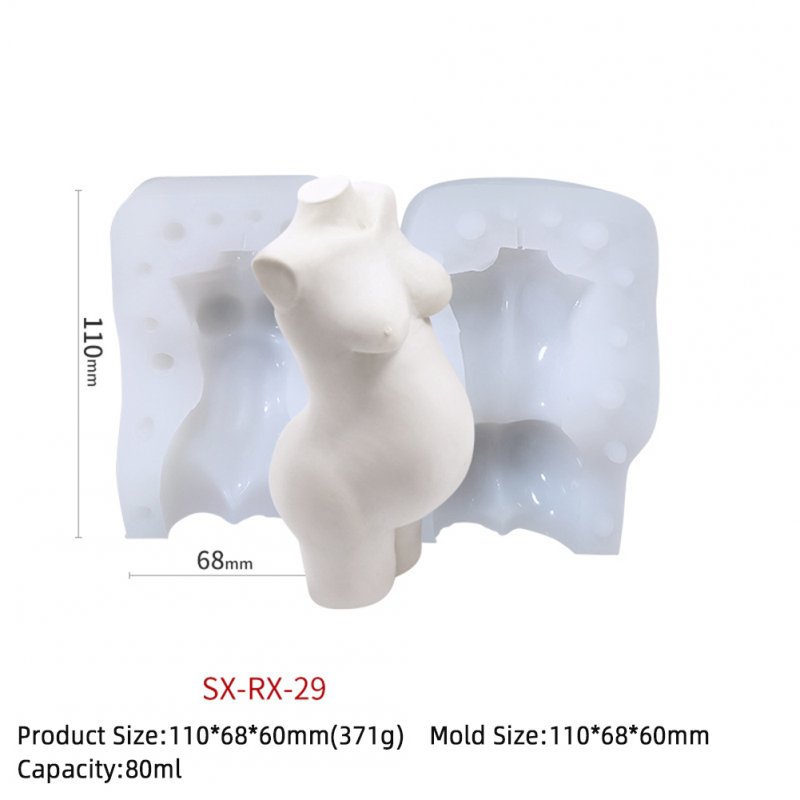 Silicone Woman/Man Body Soap Molds 3D Human Candle Gypsum Chocolate Candle Valentine's Day Cake Clay Resin Mould