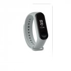 Silicone Wrist Strap Replacement for Xiaomi mi 3 Smart Bracelet Mi3 Accessories gray