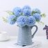 Silk Cloth Artificial Flower Ball Chrysanthemums Oranment Wedding Home  Decoration Sky blue