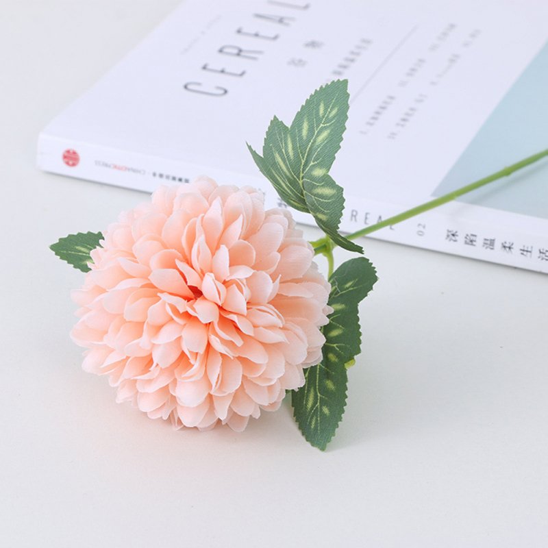 Silk Cloth Artificial Flower Ball Chrysanthemums Oranment Wedding Home  Decoration Champagne
