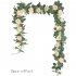 Silk Flower Artificial  Flower Rattan Wall mounted Decorative Ornaments For Wedding Background Light pink