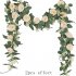 Silk Flower Artificial  Flower Rattan Wall mounted Decorative Ornaments For Wedding Background Scarlet