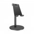 Simple Aluminum Alloy Lifting Adjustment Desktop Lazy Multi function Mobile Phone Tablet Bracket Stand black
