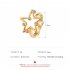 Simple  Geometric  Ring Personality Zircon Five pointed Star Ring Creative Jewelry Golden
