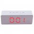 Simple Home Multi Function LED Digital Alarm Clock PVC Rectangular Light TS S69 R