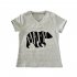 Simple Leisure Short Sleeve T Shirts Round Neck Animal Printing Parent child Clothing Tops