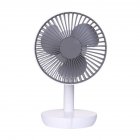 Simple Mini Electric Fan 4000 mA Large Wind Power Large Capacity Five Gear Mute USB Small Fan white