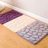 Simple Non Slip Pebble Flannel Bathroom Bath Rug Foam Pad Mat Shower Floor Carpet 40 60CM