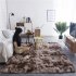 Simple Plush Carpet Bedroom Cute Bedside Blanket Nordic Living Room Sofa Coffee Table Mat Thick Mat Tie dyed champagne 50 160 cm