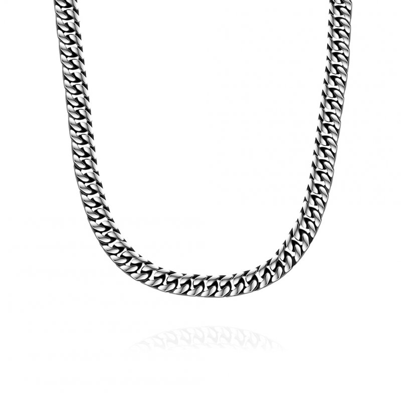 Simple Retro Titanium Steel Chain Stylish All-match Personality Necklace Men Ornament