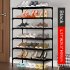 Simple Shoe Cabinet Large Capacity Assembly Modern Shoe Rack for Home Storage 57   26 5   93cm HBY07BL