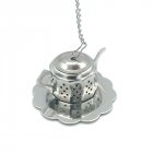 Simple Stainless Steel Kettle Shape Tea Leaf Strainer Filter Stainless steel lace teapot