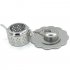 Simple Stainless Steel Kettle Shape Tea Leaf Strainer Filter Stainless steel lace teapot