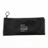 Simple Trapezoid PU Pencil Case with Zipper