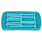 Simple Tri-fold Baby Bottle Drying Rack Storage Water Cup Shelf blue