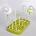 Simple Tri fold Baby Bottle Drying Rack Storage Water Cup Shelf green