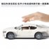 Simulate 1 24 Alloy Car Toy with Sound Light Door Opened Model for Bentley white